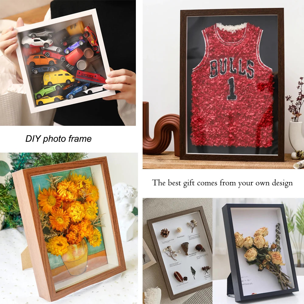 Shadow Box Depth 3cm Wooden Photo Frame For Displaying Three-Dimensional Works