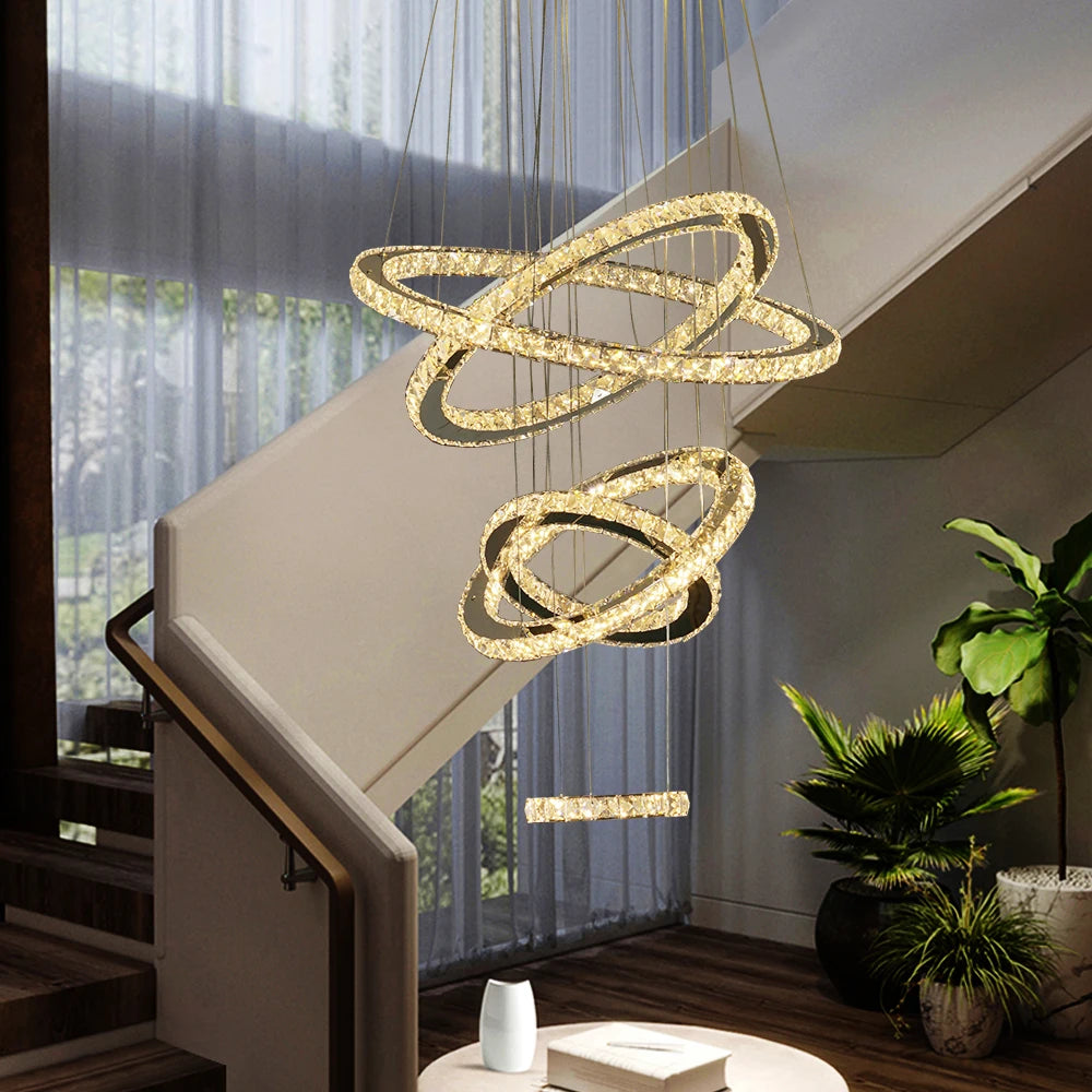 Crystal Chandelier Modern LargePendant Lights Fixture