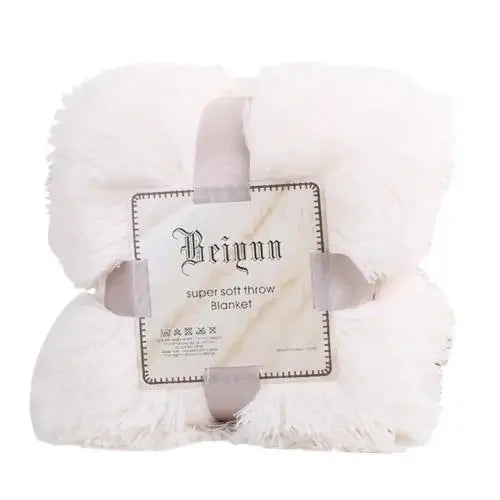 80x120cm Soft Fluffy Shaggy Warm Bed Sofa Bedspread Bedding Sheet Throw Blanket