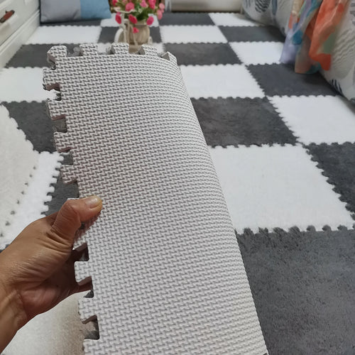 24PCS Solid interlocking foam mat - non slip EVA