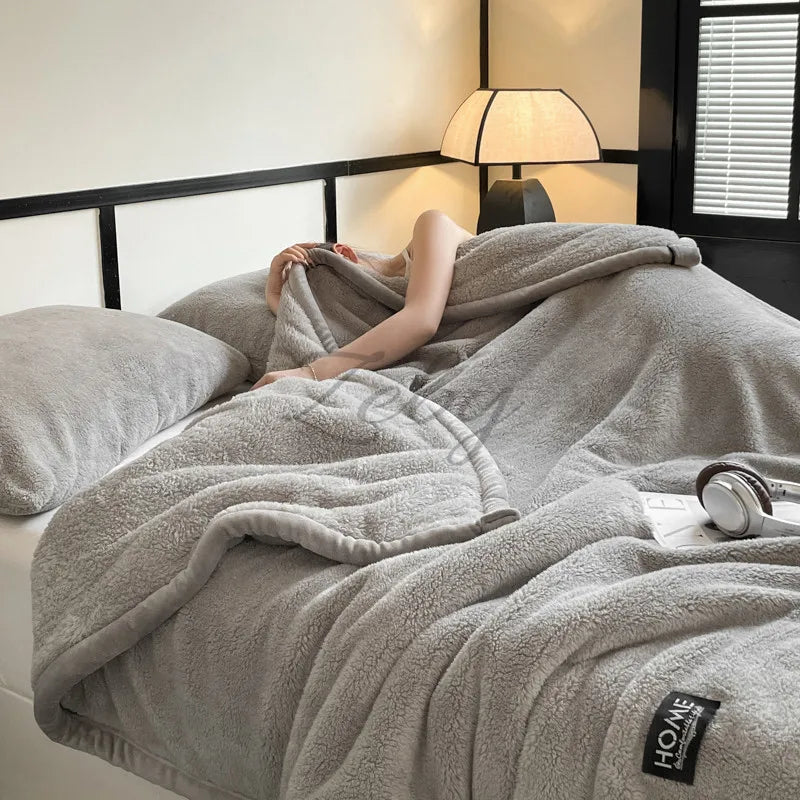 New s Fleece Spring Autumn Warmth Blankets Soft Fluffy Keep Warm Sofa Blankets