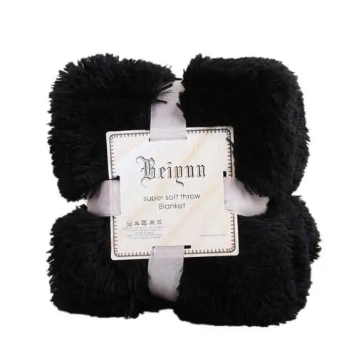 80x120cm Soft Fluffy Shaggy Warm Bed Sofa Bedspread Bedding Sheet Throw Blanket