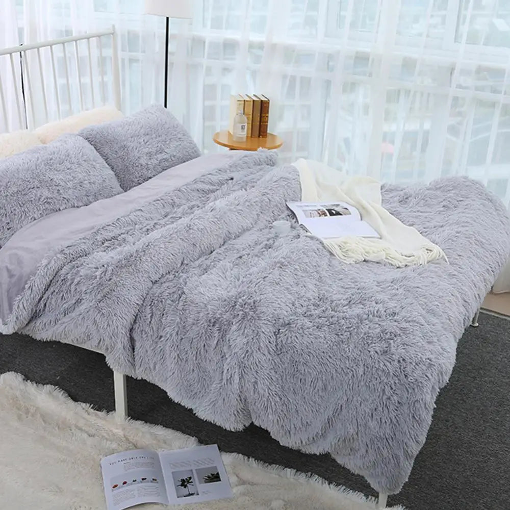 80x120cm Soft Fluffy Shaggy Warm Bed Sofa Bedspread Bedding Sheet Throw Blanket