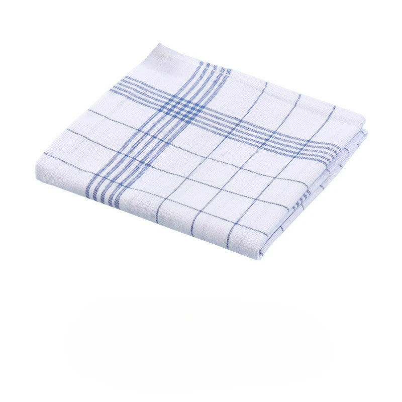 10pcs Classic Plaid Dish Towel Scouring Pad Soft Large Size Kitchen Towel Suitable for Bar and Kitchen Cleaning