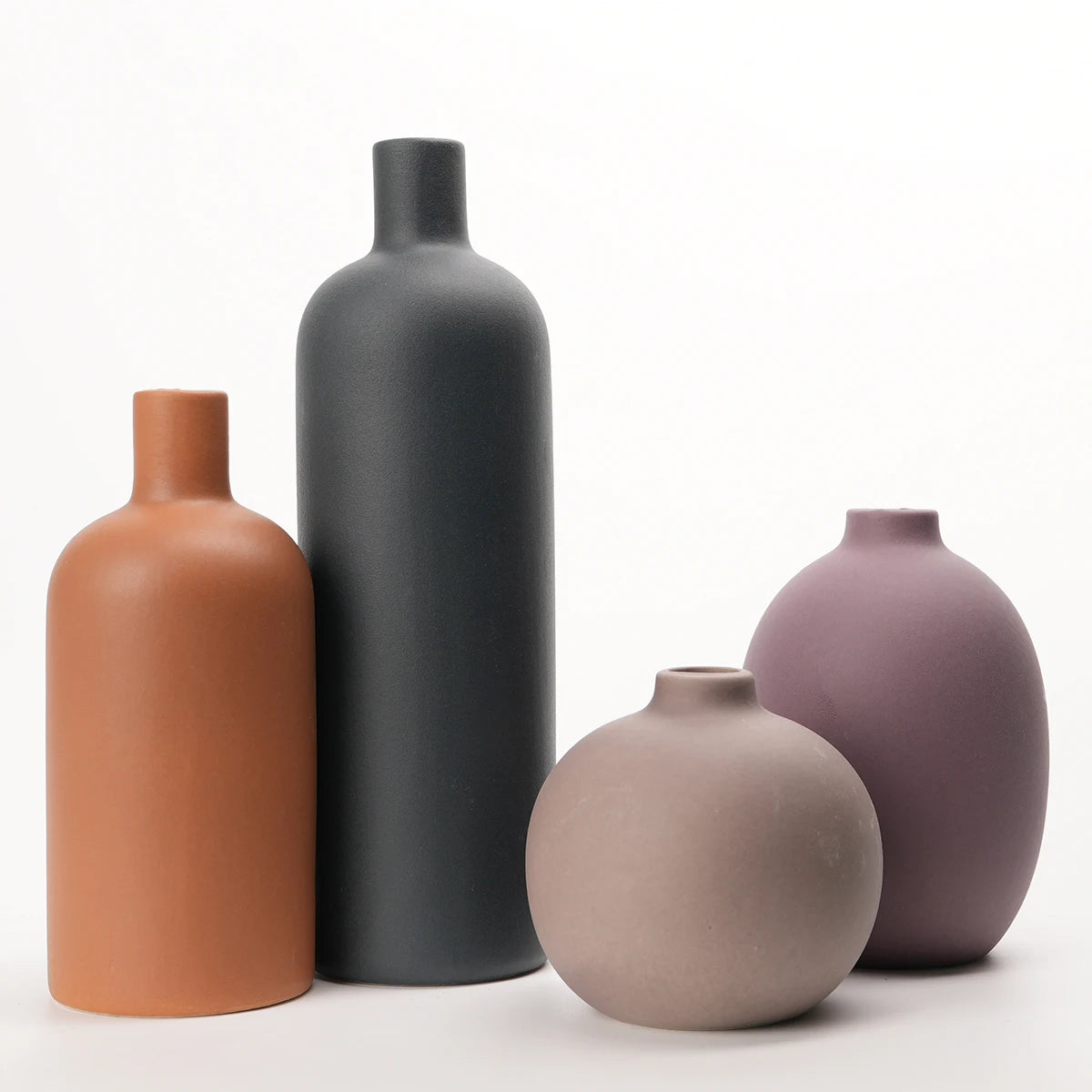 Ceramic Neutral Vase Set