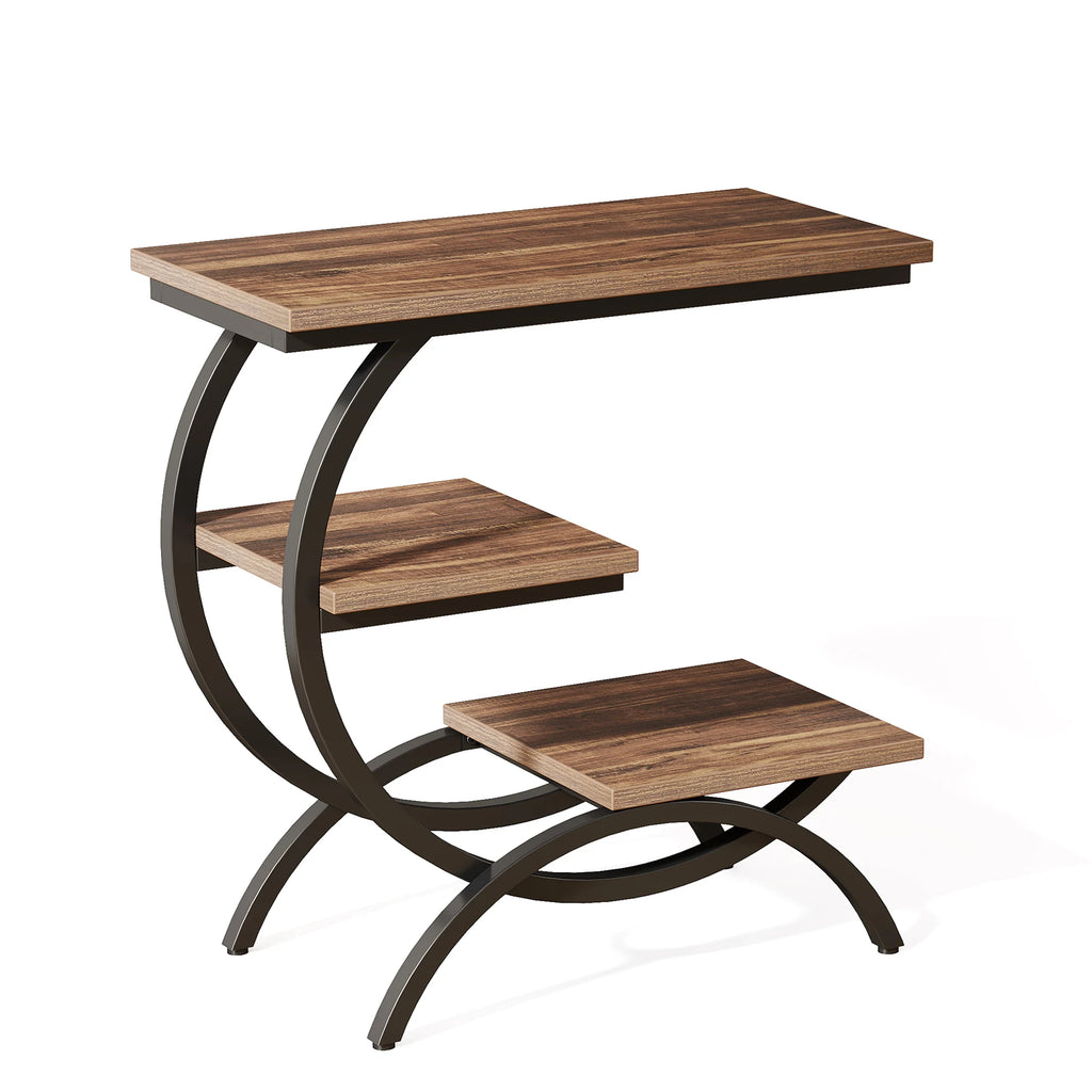 Tribesigns C-Shaped d Table,Wood
