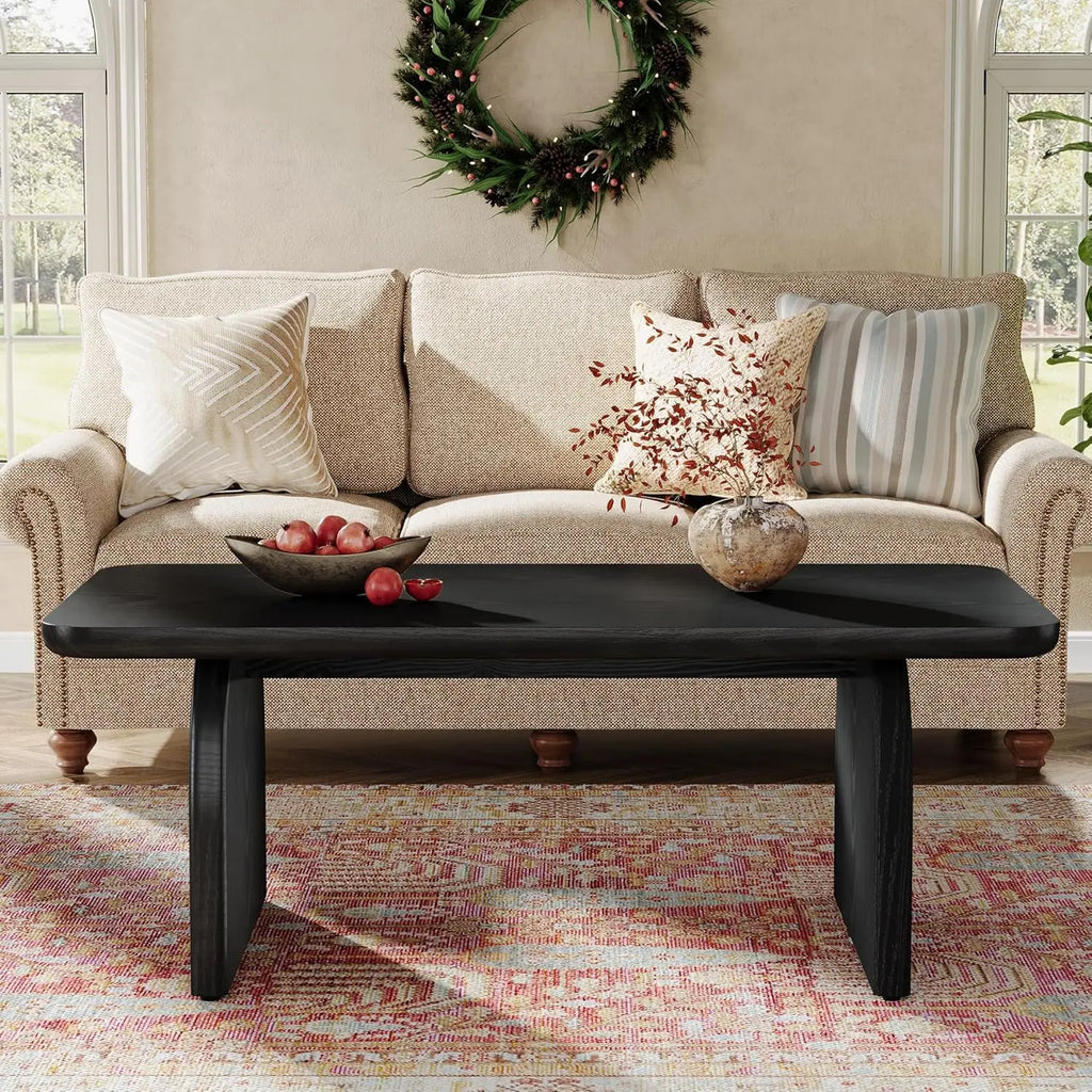 Rectangle Coffee Table,Wood Rectangular