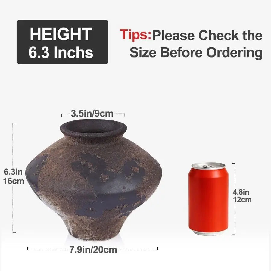 Sabi Rusty Vintage Vase, 6.3 Tall