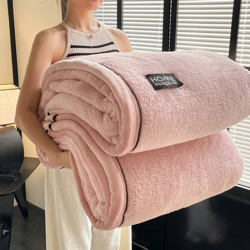 New s Fleece Spring Autumn Warmth Blankets Soft Fluffy Keep Warm Sofa Blankets