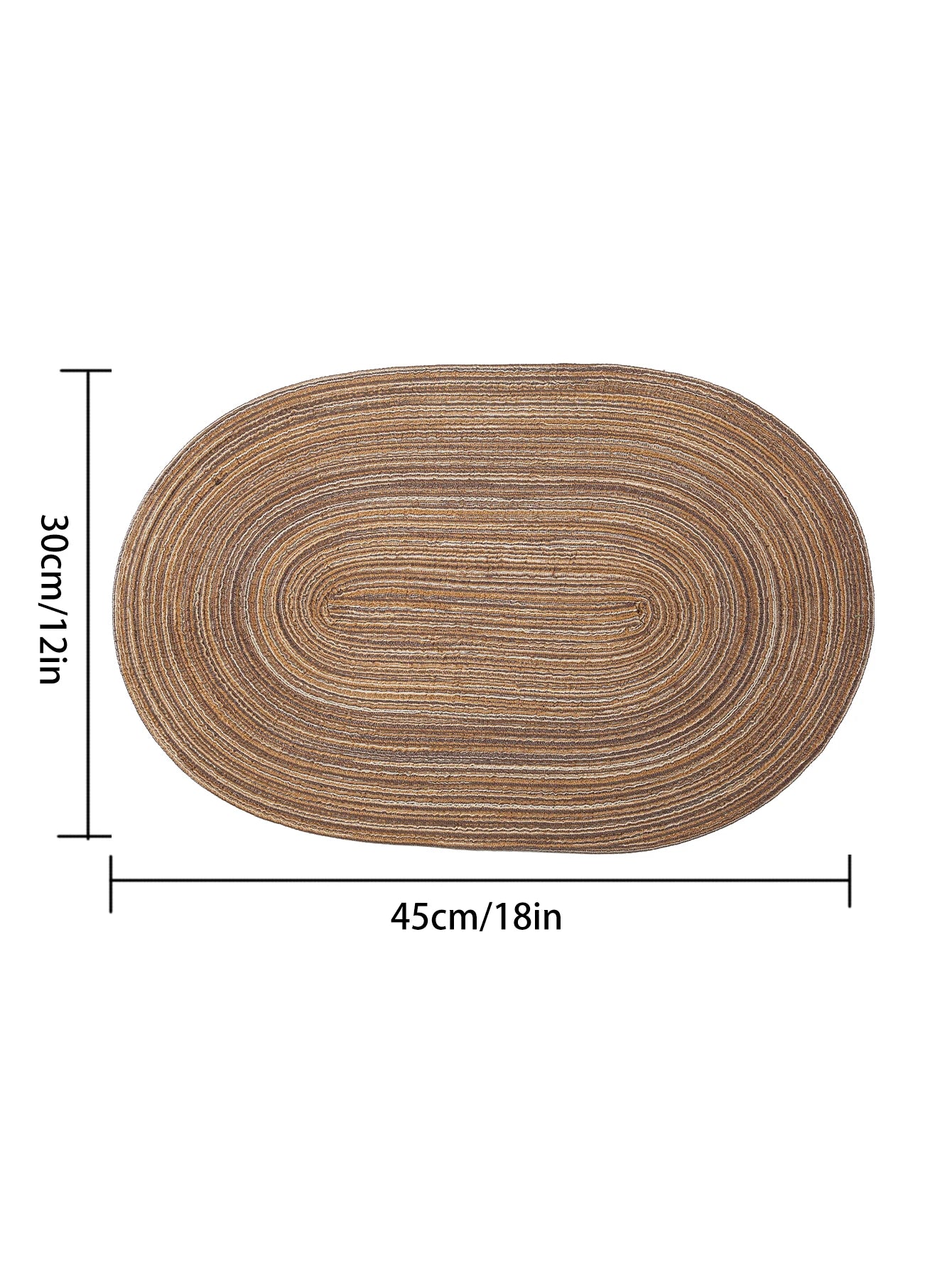4PCS/set Oval Rop Cotton Braided Table Place Mats Braided Non-Slip