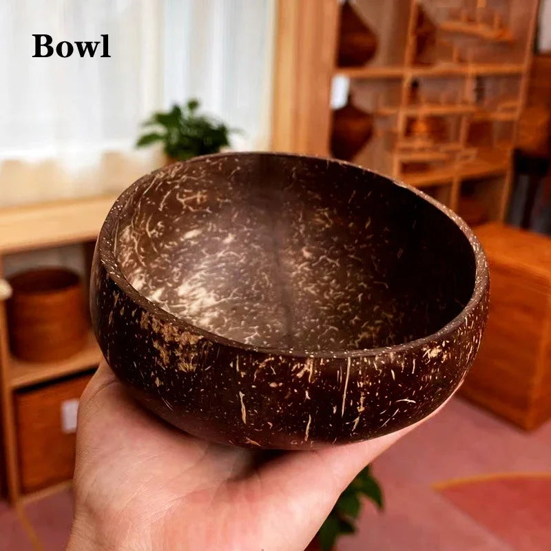 Natural Coconut Bowl Set