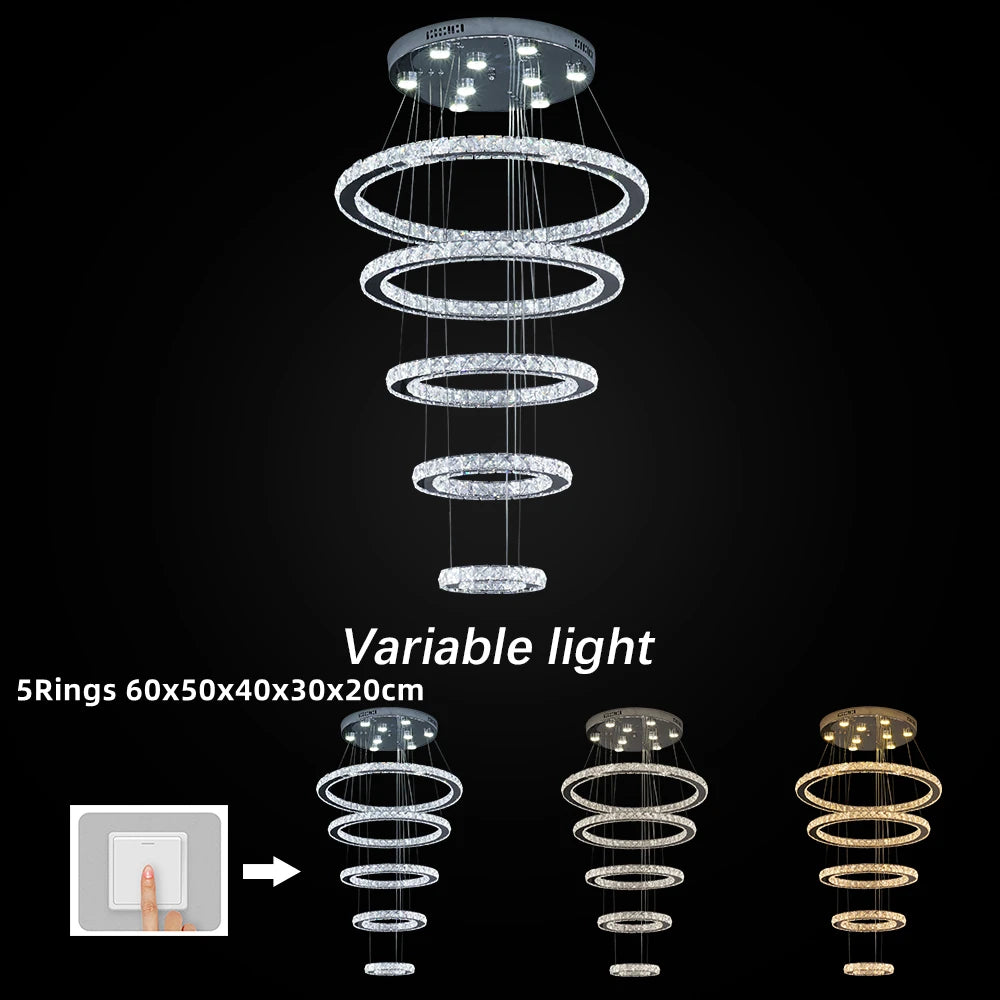 Crystal Chandelier Modern LargePendant Lights Fixture