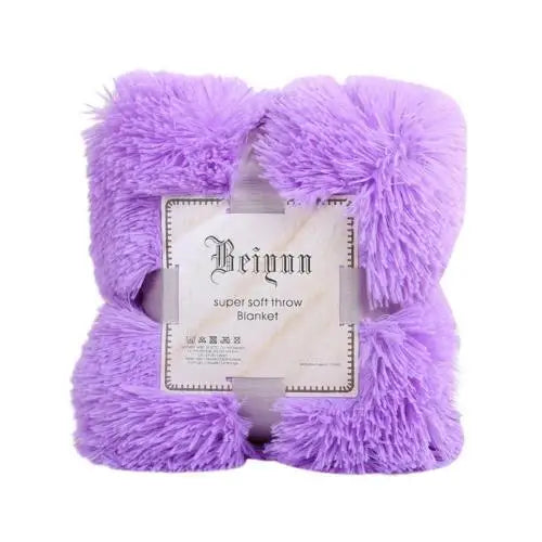 80x120cm Soft Fluffy Shaggy Warm Bed Sofa Bedspread Bedding Sheet Throw Blanket