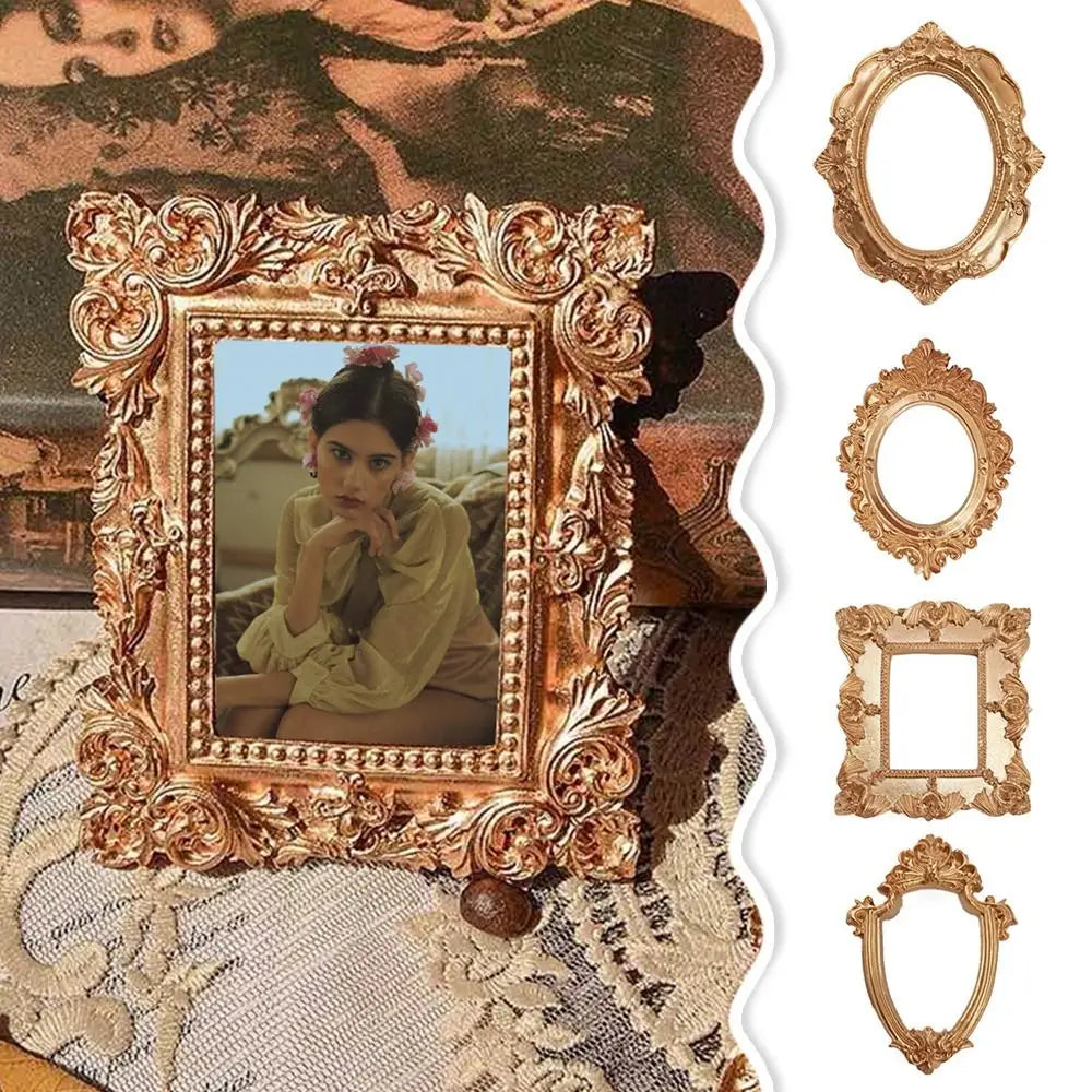 Golden Retro Photo Frame Decorative European VictorianPictures Frame
