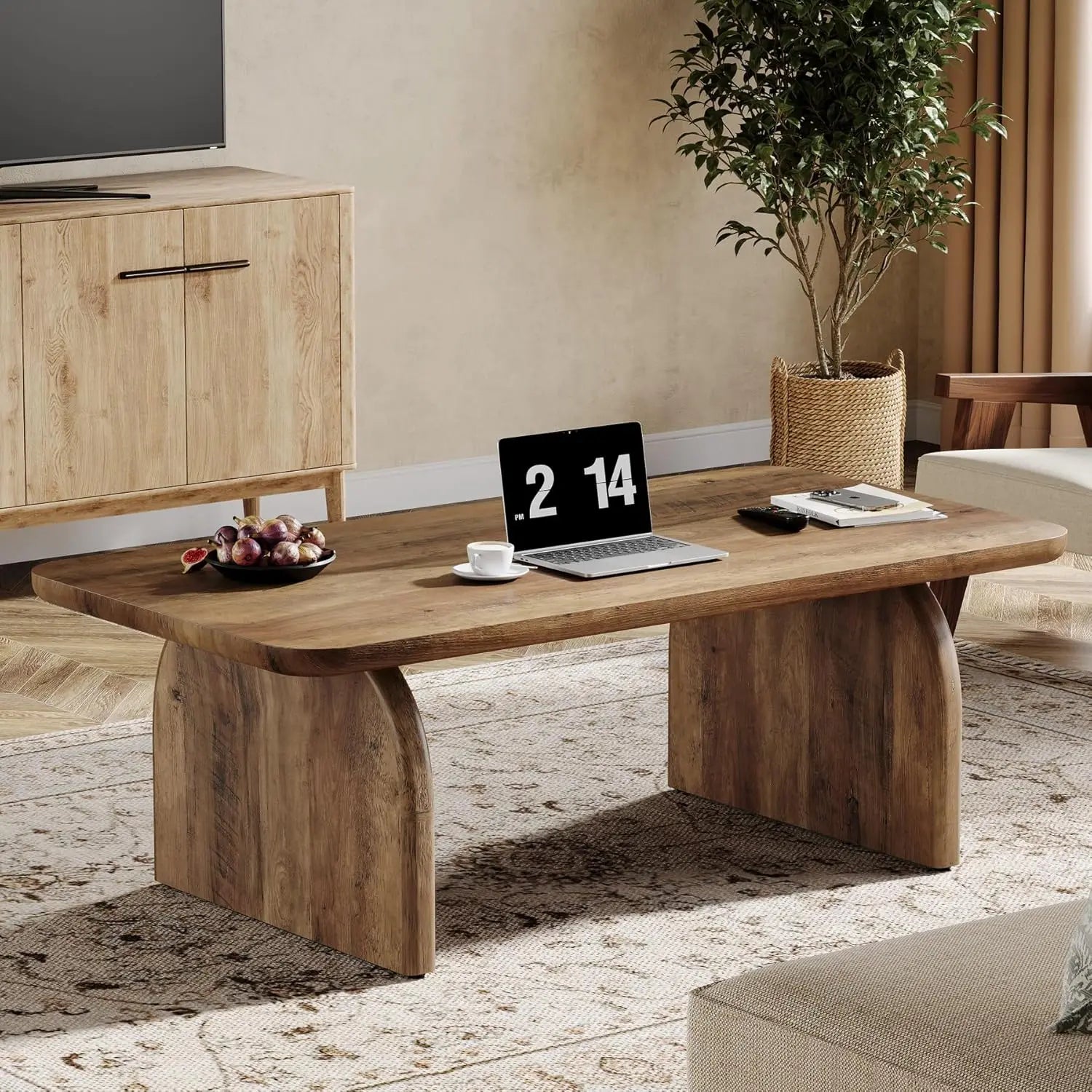 Rectangle Coffee Table,Wood Rectangular