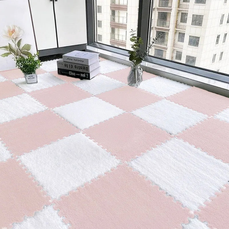 24PCS Solid interlocking foam mat - non slip EVA