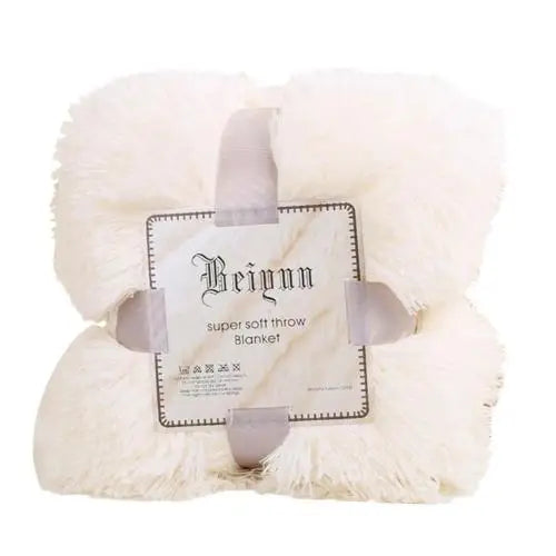 80x120cm Soft Fluffy Shaggy Warm Bed Sofa Bedspread Bedding Sheet Throw Blanket
