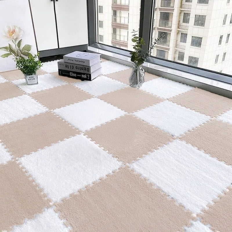 24PCS Solid interlocking foam mat - non slip EVA