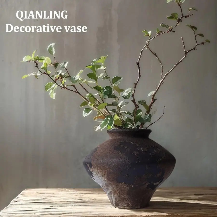 Sabi Rusty Vintage Vase, 6.3 Tall