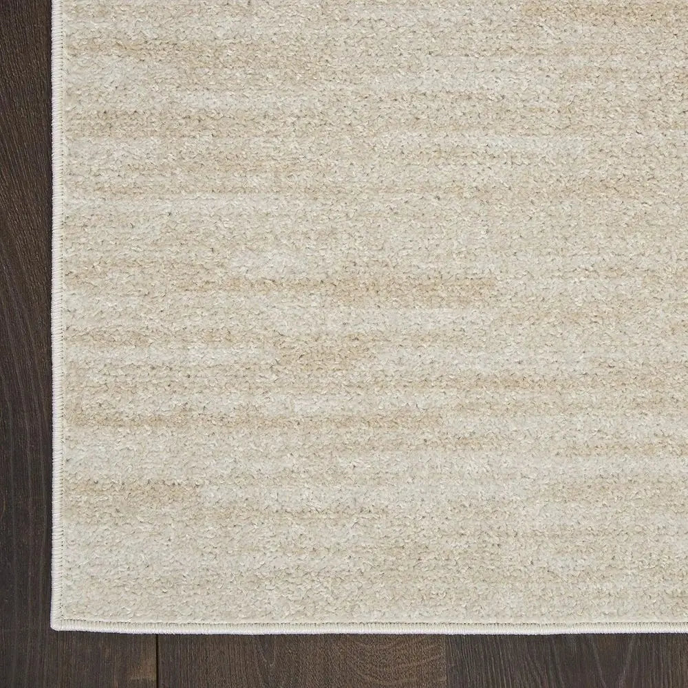Ivory Beige 4x6 Area Rug - Low Maintenance, No Shedding