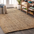 Pata Hand Woven Chunky Jute Natural Indoor Area Rug, 3x5