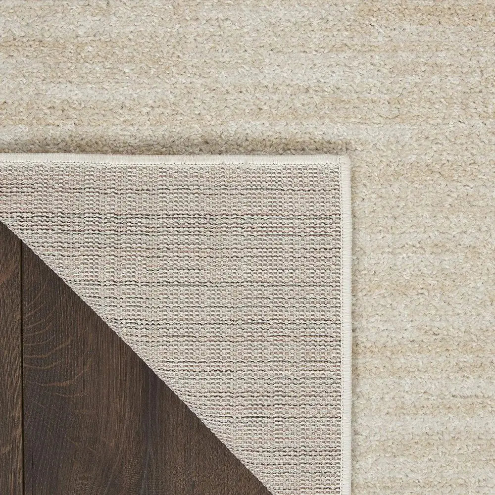 Ivory Beige 4x6 Area Rug - Low Maintenance, No Shedding