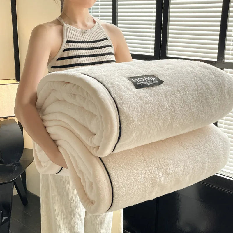 New s Fleece Spring Autumn Warmth Blankets Soft Fluffy Keep Warm Sofa Blankets