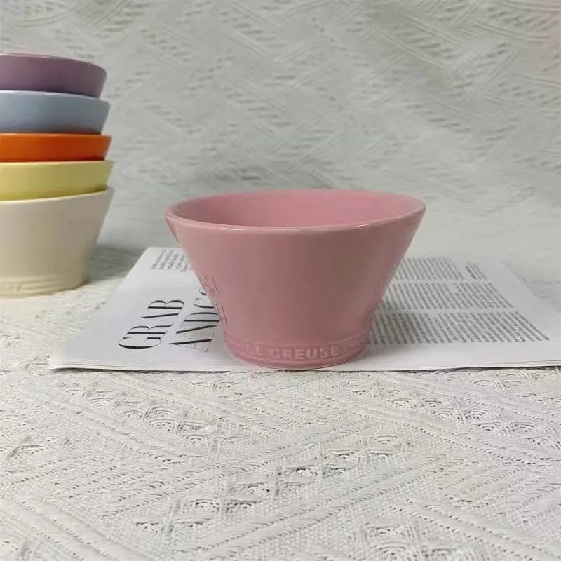 Le Creuset 6 and 7.5 Pastel Collection Ceramic Bowls, Heat-Resistant Dessert Prep Bowls, Non-Stick Glazed Stoneware