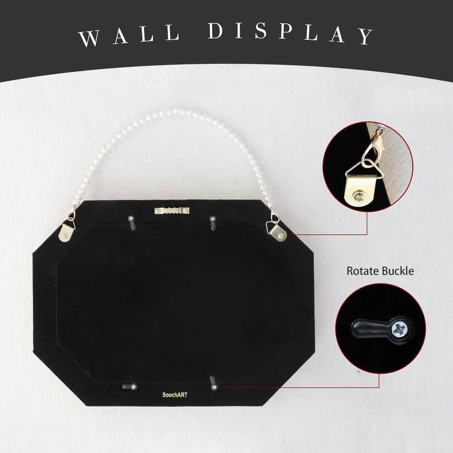Framed Canvas Wall Art White Swan Painting Prints,8x12Picture Frame