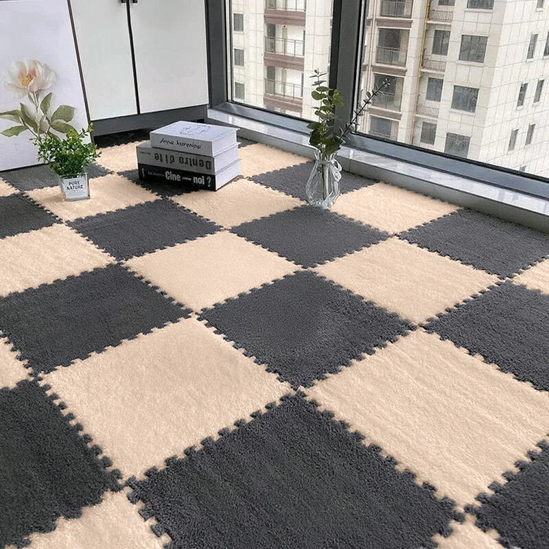24PCS Solid interlocking foam mat - non slip EVA