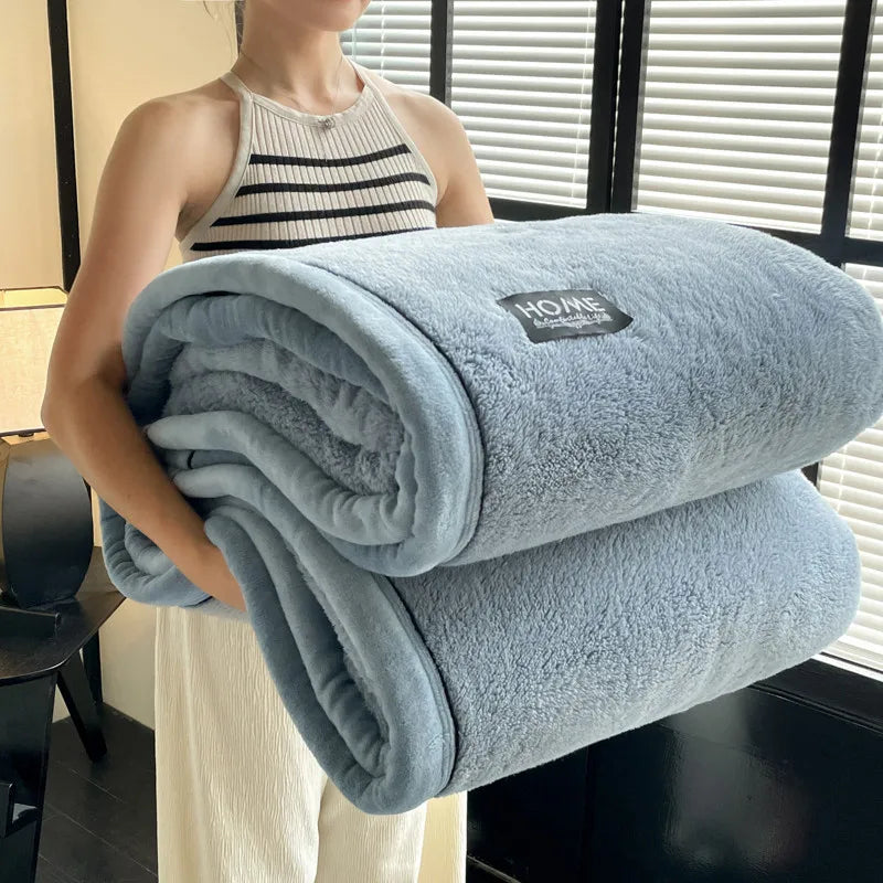 New s Fleece Spring Autumn Warmth Blankets Soft Fluffy Keep Warm Sofa Blankets