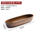 Acacia Wooden Bowl Premium   Wooden Boat-shaped Bowl