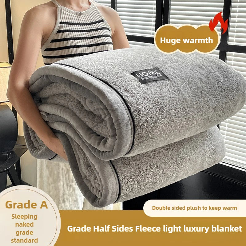 New s Fleece Spring Autumn Warmth Blankets Soft Fluffy Keep Warm Sofa Blankets