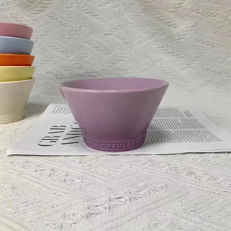 Le Creuset 6 and 7.5 Pastel Collection Ceramic Bowls, Heat-Resistant Dessert Prep Bowls, Non-Stick Glazed Stoneware