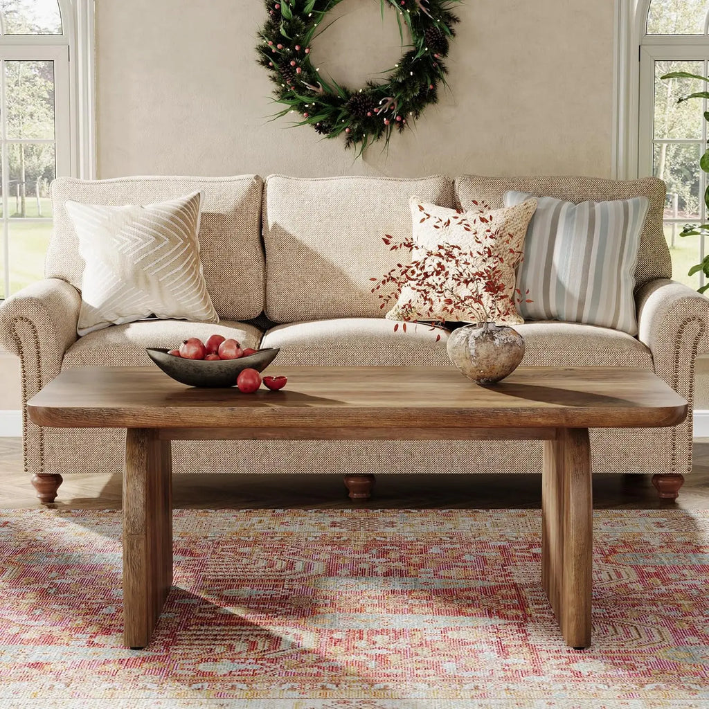 Rectangle Coffee Table,Wood Rectangular