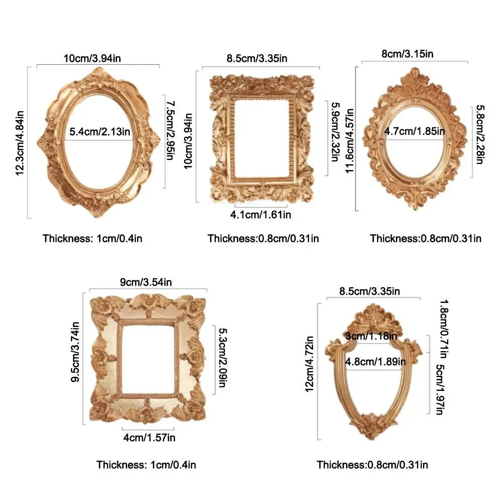 Golden Retro Photo Frame Decorative European VictorianPictures Frame