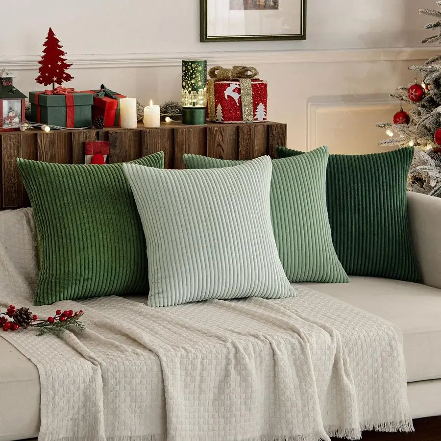 Farmhouse Sage Green Throw Pillow Covers 24x24 Set of 4 Mordern Nordic