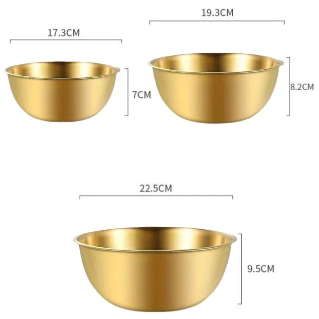 Stainless Steel Bowl Set with Scale for Cooking Baking Food Storage Large Capacity