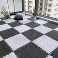 24PCS Solid interlocking foam mat - non slip EVA