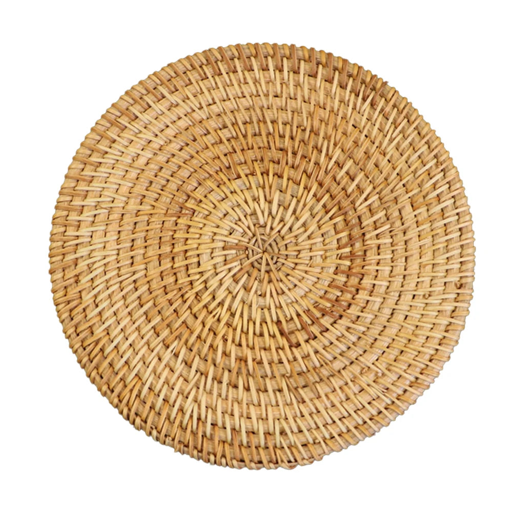 Table Protectors Rattan Coasters Dining Table Setting Natural Materials