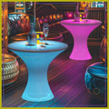 18" LED Cocktail Table with Remote, 16 RGB Colors, Waterproof Light