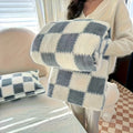 Cozy Plush Throw Blanket -  Comfortable Imitation Rabbit Hair Reversible Blanket Thermal Fleece Blanket Nap Blanket