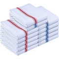 4/6/8/12 Pieces, 45×62cm, Minimalist Style Red and Blue Stripes, Knitted Pure Cotton Absorbent Cleaning Cloth, Cleaning Cloth, Scouring Pad