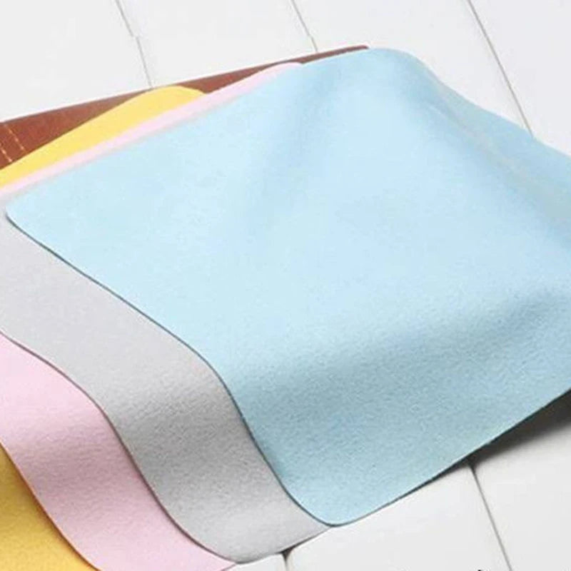 10pcs/lots High Quality Chamois Glasses Cleaner Microfiber Cleaning Cloth