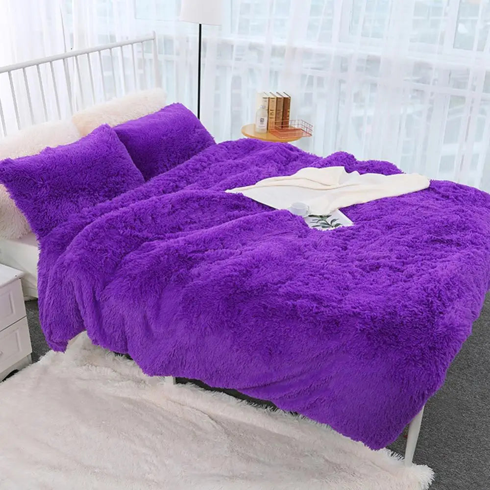 80x120cm Soft Fluffy Shaggy Warm Bed Sofa Bedspread Bedding Sheet Throw Blanket