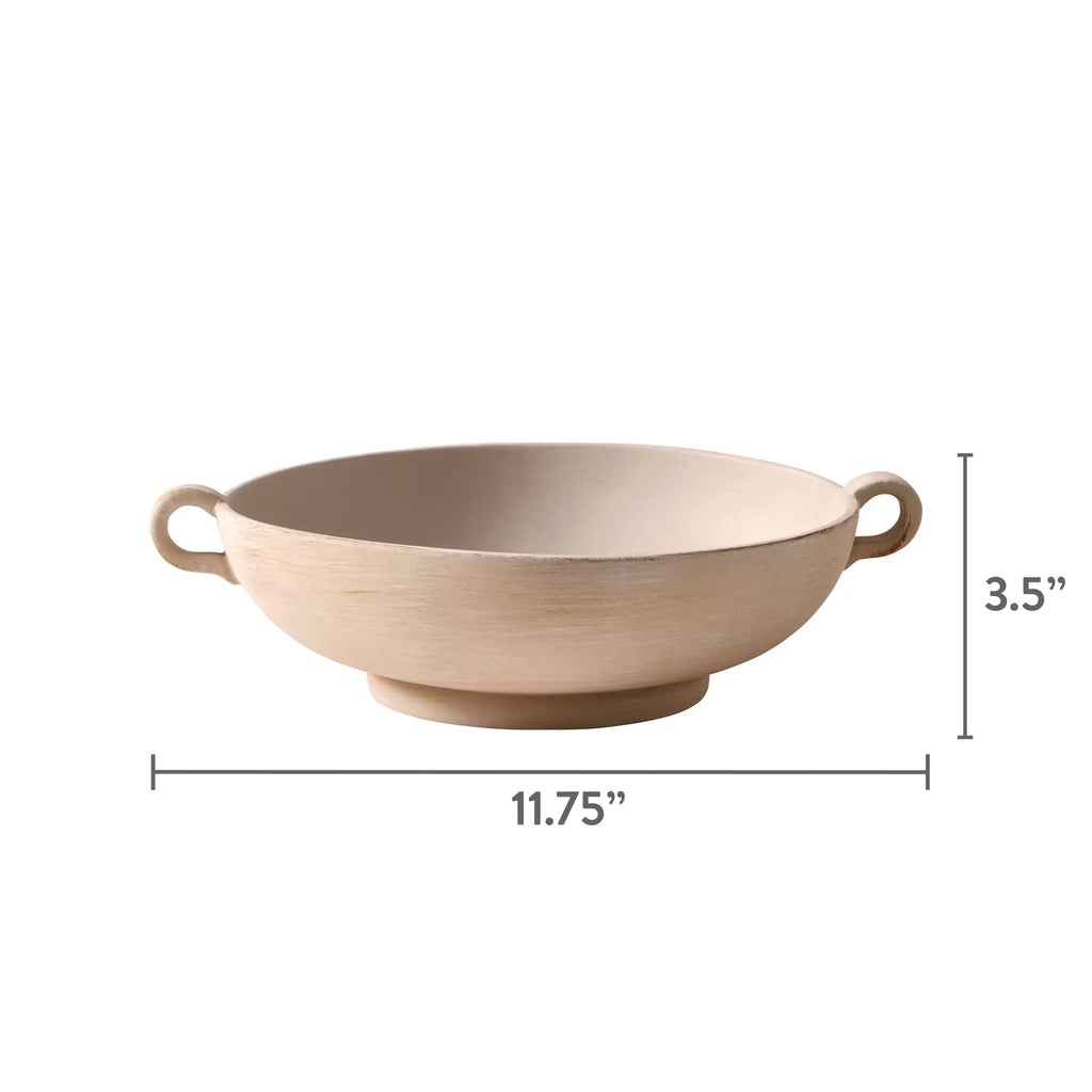 9.75" Ceramic Low Stone Distressed Bowl, Taupe, ramen bowl, ceramic bowl, glass bowl, bowl set