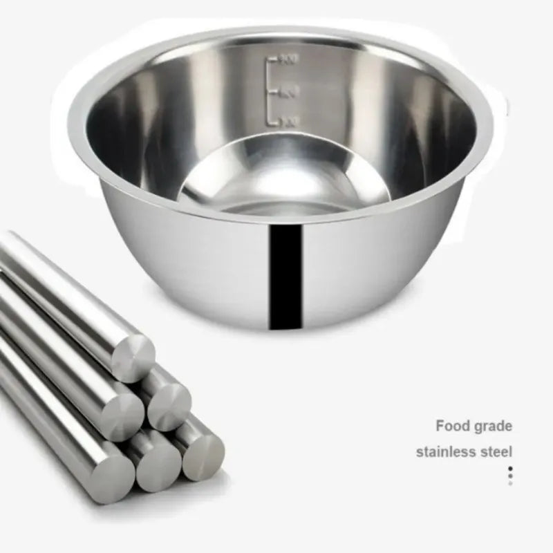 Stainless Steel Mixing Bowls Portable Kitchen Cooking