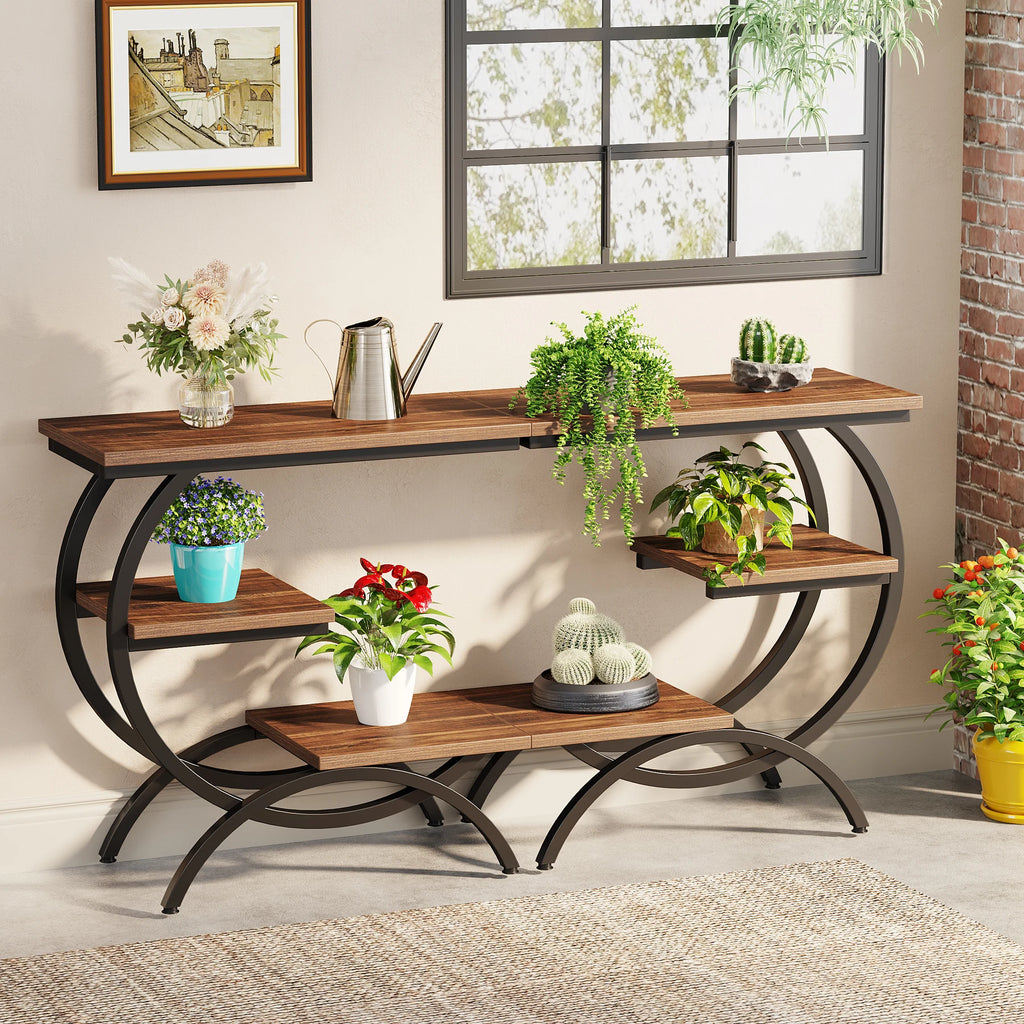 Tribesigns C-Shaped d Table,Wood