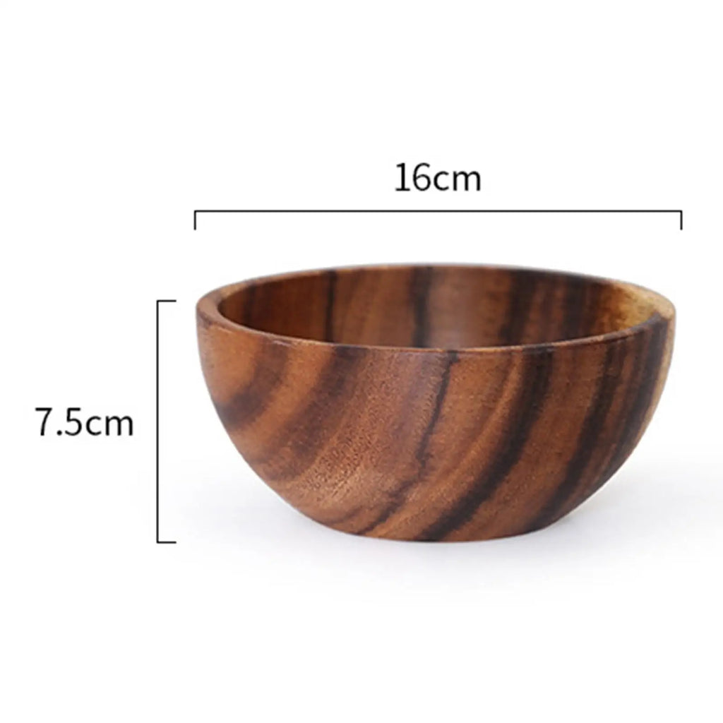 Wooden Salad Bowl Household Kitchen Utensils