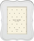 Elegant 5" x 7" Silver Picture Frame with Curved Crown Design, Perfect for Home Decor and Gifts